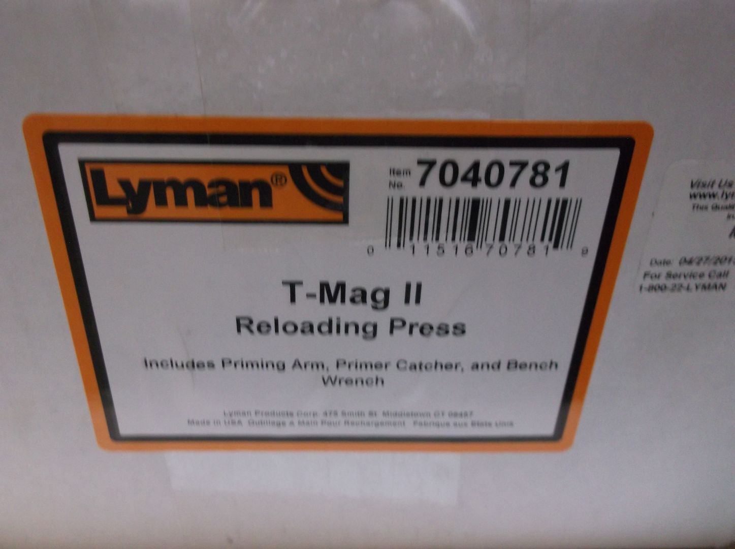 LAYMAN T MAG II RELOADING TURRET PRESS 3