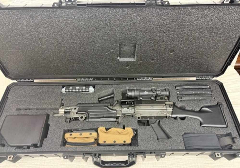 Belt Fed FN 249 with M249 Trijicon ACOG