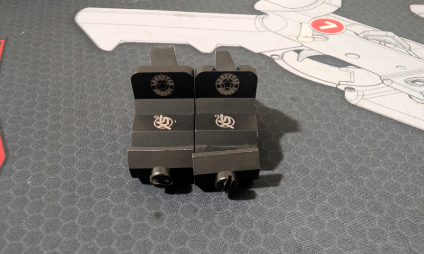 Lonestar XS XTI2 45° offset BUIS W/ Trijicon front night sight  3