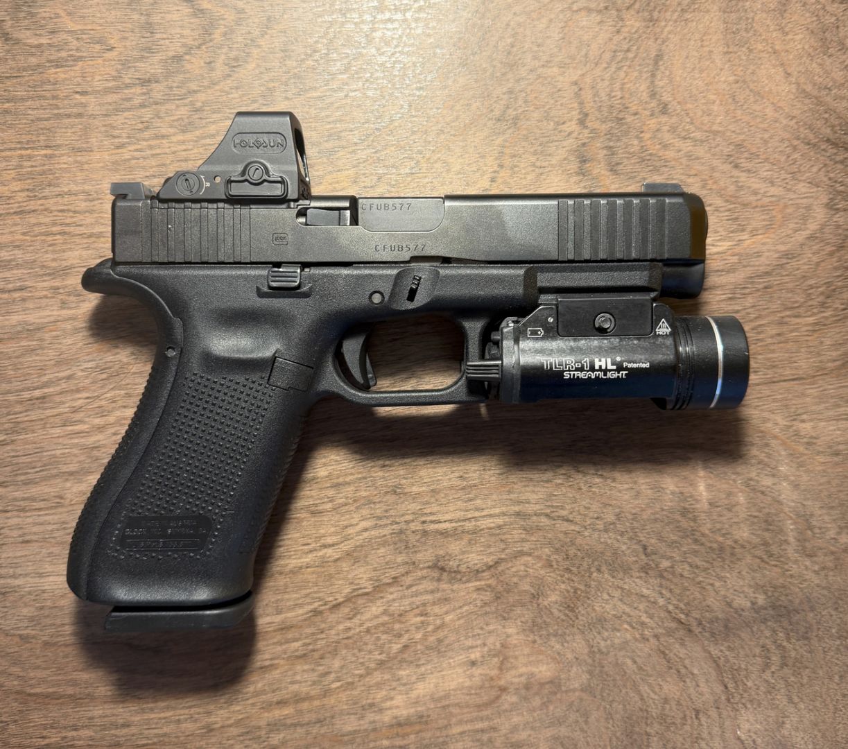 Glock 47 with optic and light