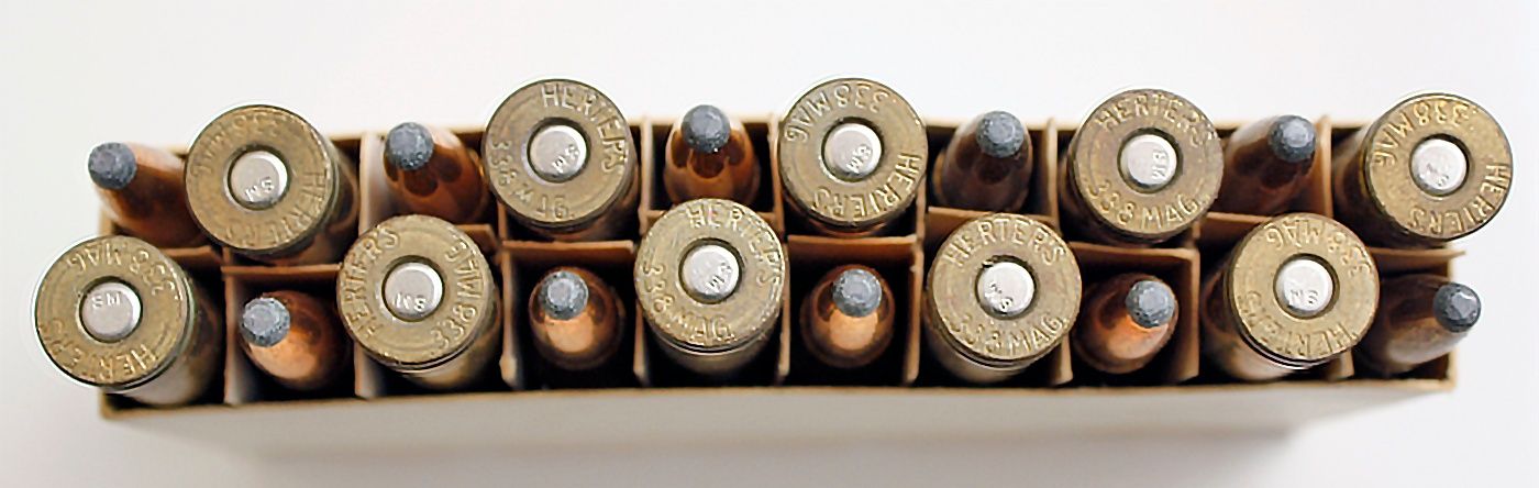FS Vintage box of (20) Herter's .338 mag.,200 gr., soft point bullets 3