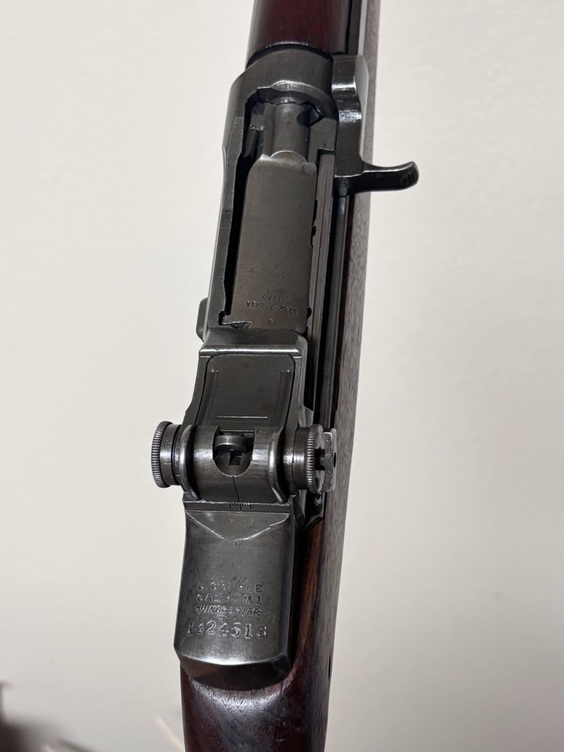 WW2 1943 Winchester M1 Garand - Clean - Lockbar Sights 3