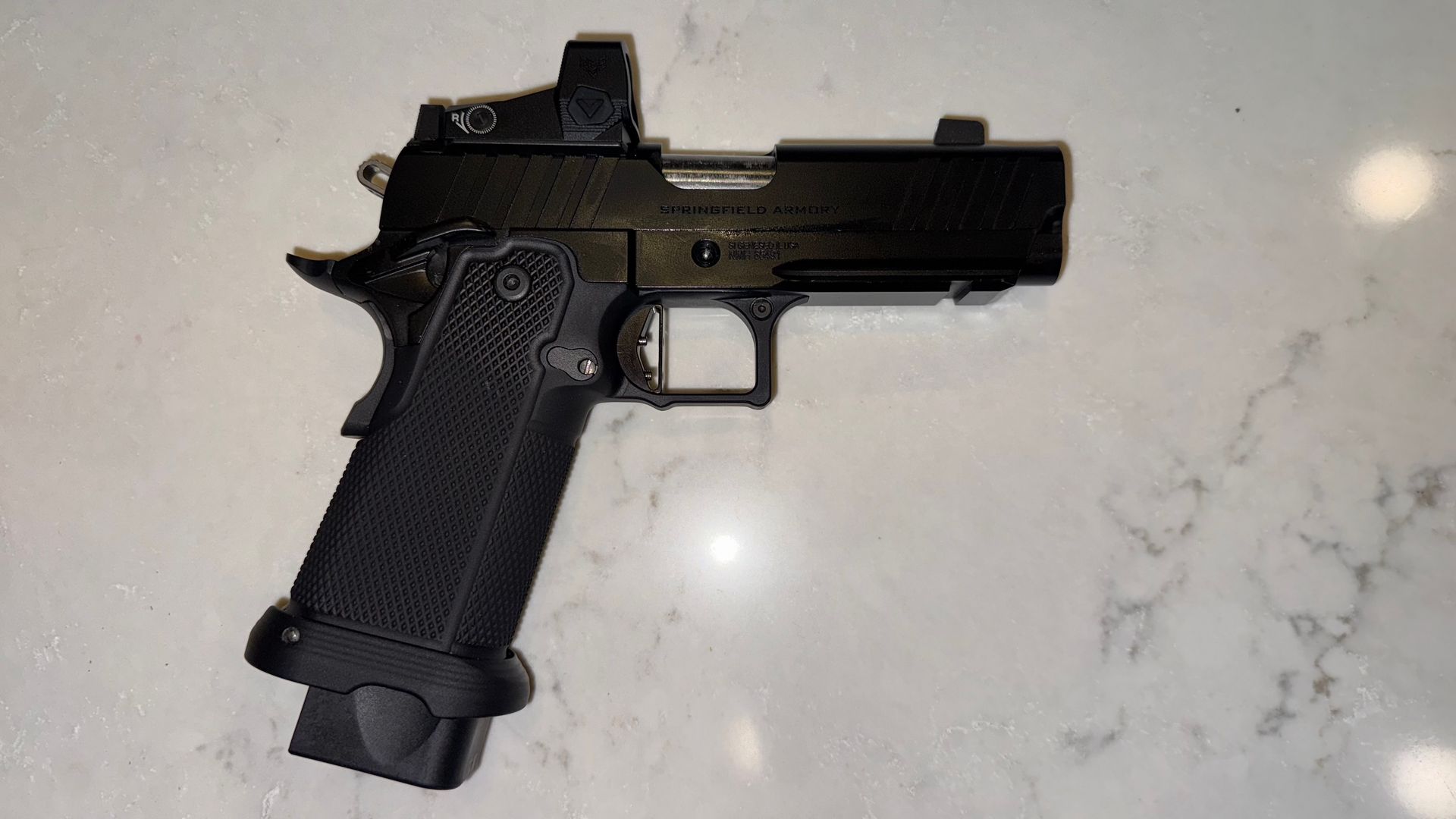 Springfield Prodigy 4.25" Comp with Phoenix Trinity Grip and EGW Internals and Atlas Trigger 4