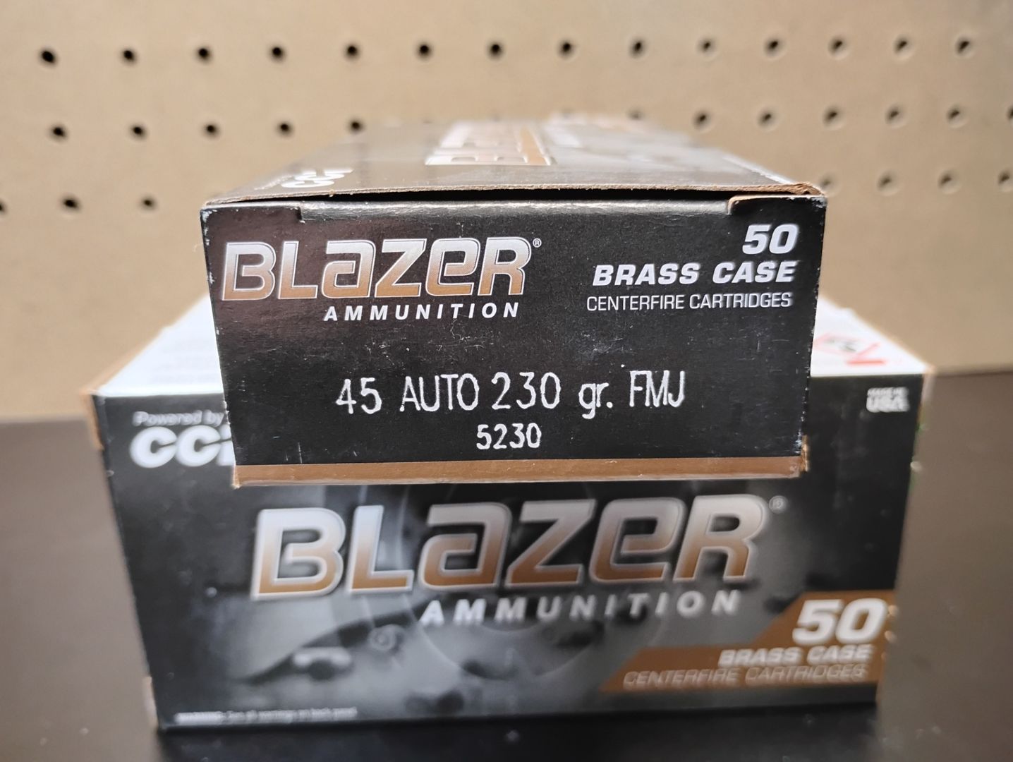  Blazer 45 ACP Brass Case 230gr FMJ Ammo 2