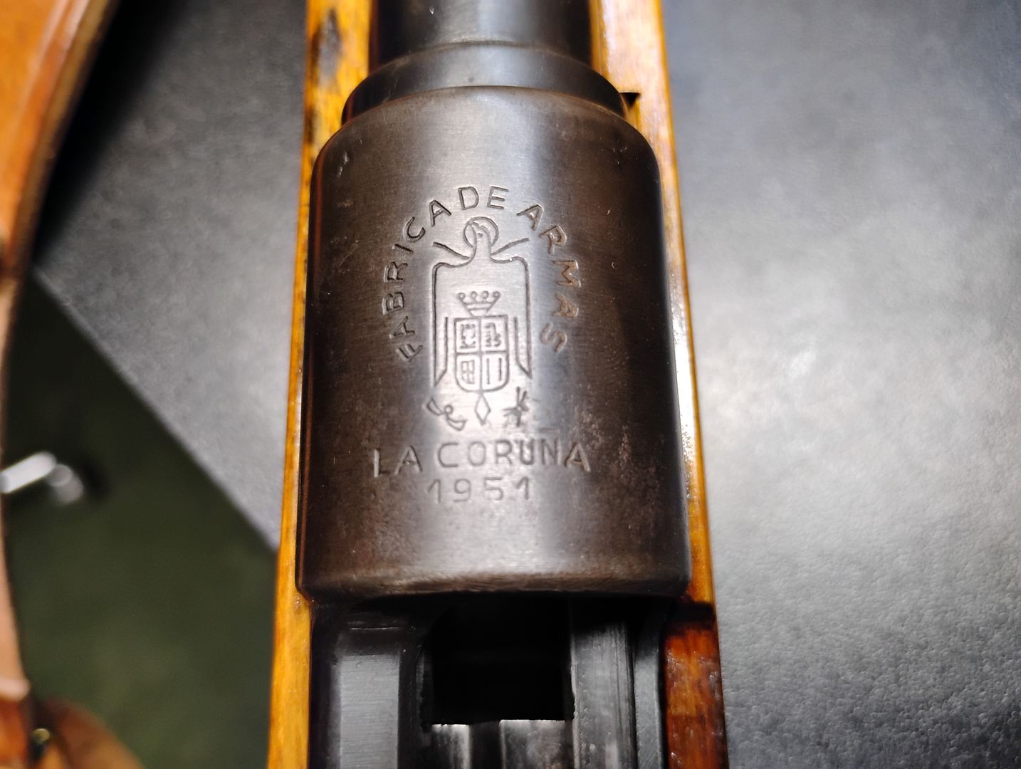 Fabrica de Armas - Spanish M44 La Caruna 8mm Mauser Bolt Action Rifle 4