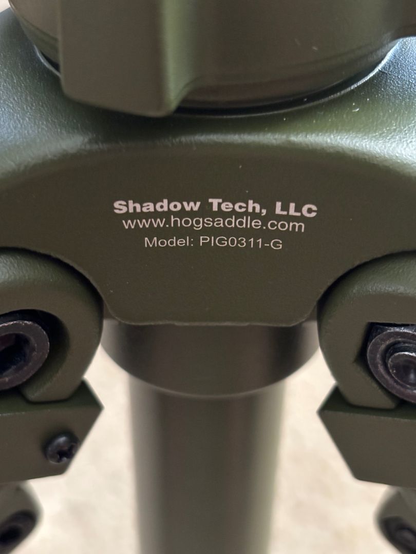 Hog Saddle/Shadow Tech PIG-0311-G Tripod w/ Sunwayfoto XB52 Ballhead 3