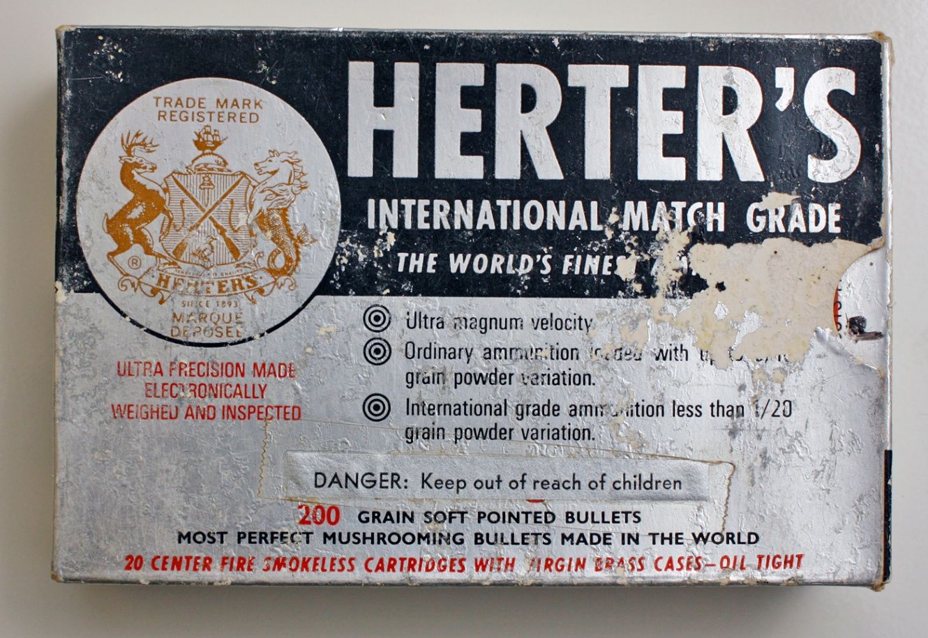 FS Vintage box of (20) Herter's .338 mag.,200 gr., soft point bullets