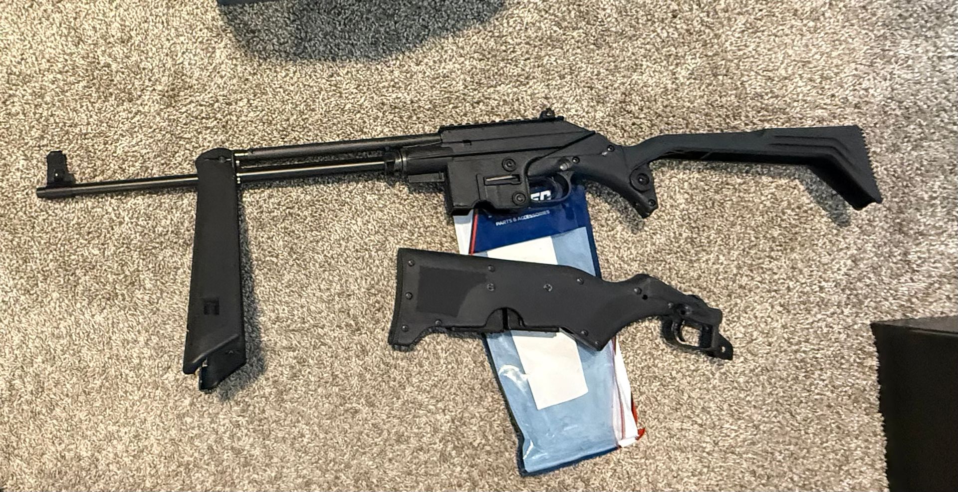 Kel Tec SU-16 with two stocks 2