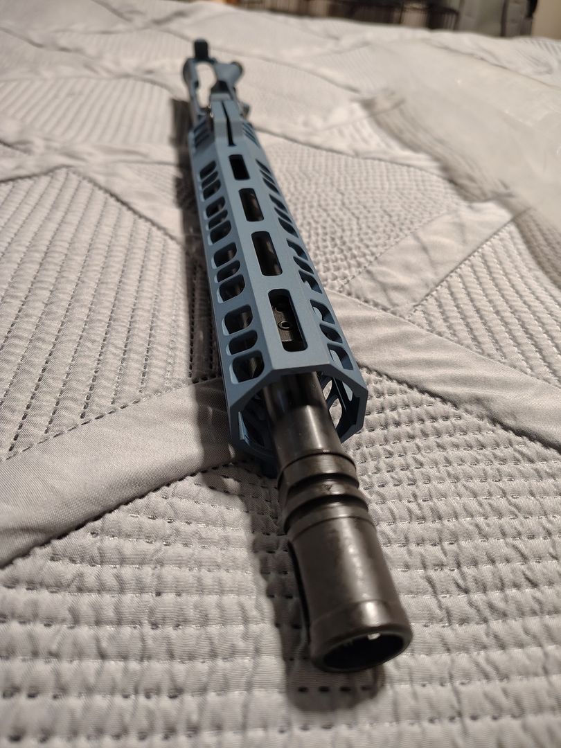 Grid Defense 10.5" 7.62x39 Upper Receiver - Blue Titanium 3