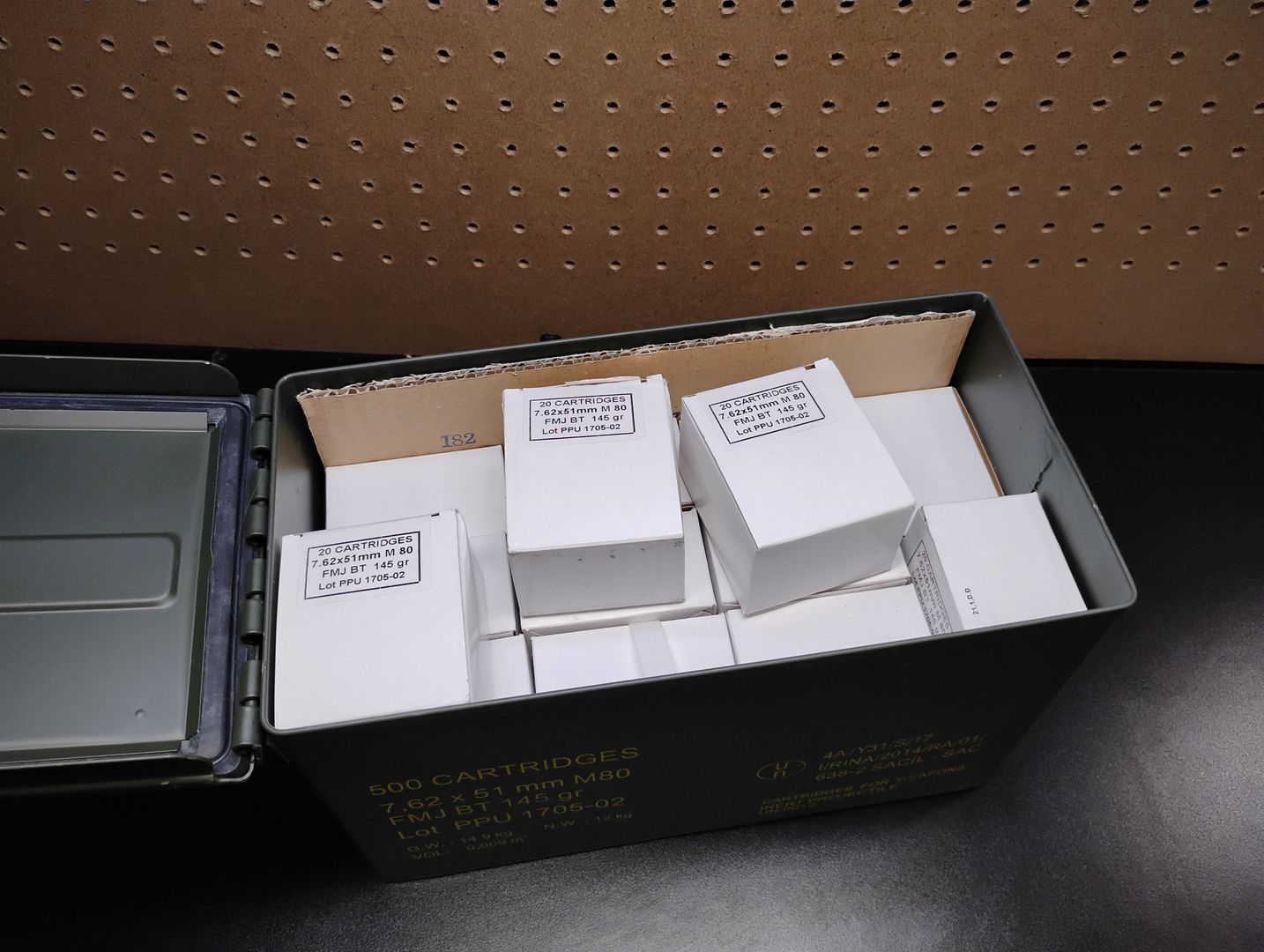 ***SOLD*** 7.62x51 M80 FMJ 145GR Riffle Ammo (500rds) 5