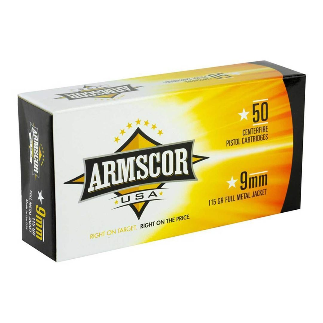 9mm BULK AMMO 115 Grain Armscor