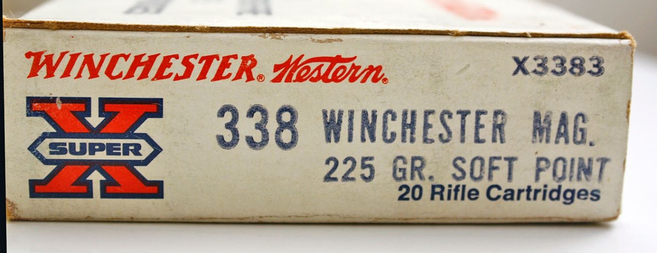 Box of (20) Winchester Super X .339 mag, 225 gr., soft point bullets 2