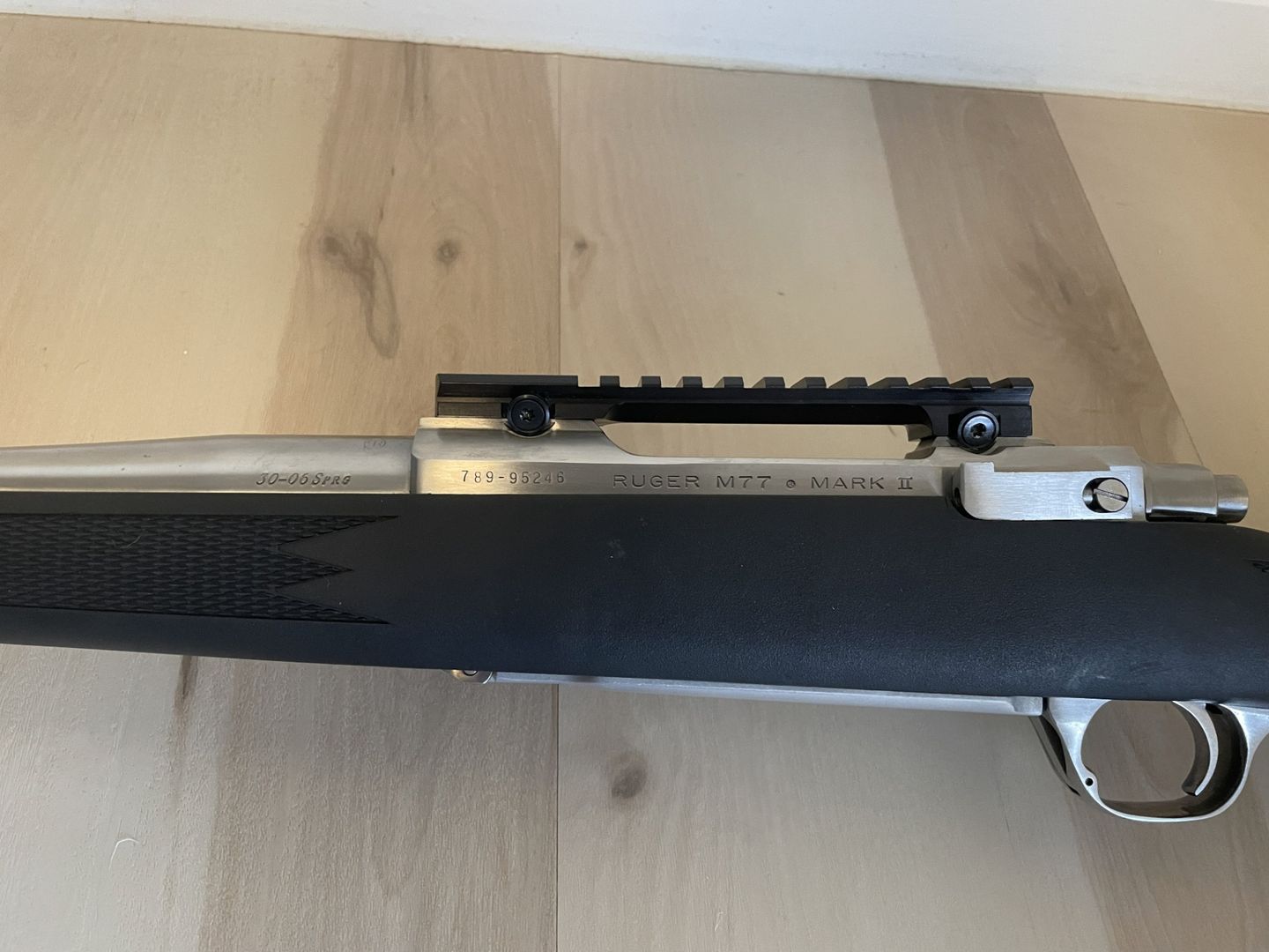 Ruger M77 Mark II 30-06 Springfield Stainless/Synthetic All-Weather W/ Weigand 20 MOA Picatinny Rail 2