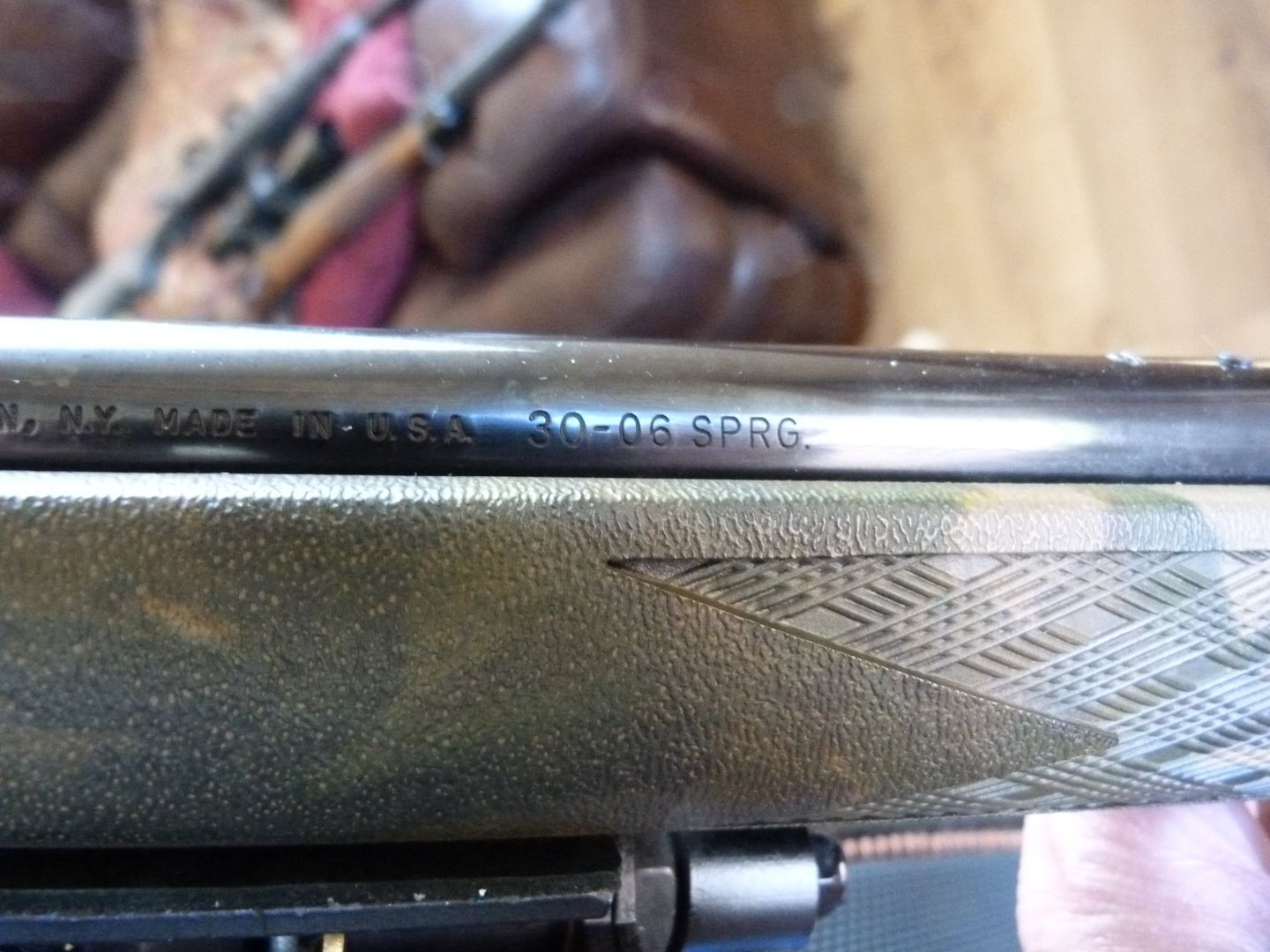 Remington 700 Custom Camo 30-06 Rifle w Bipod, Sling & Leupold Rings 4