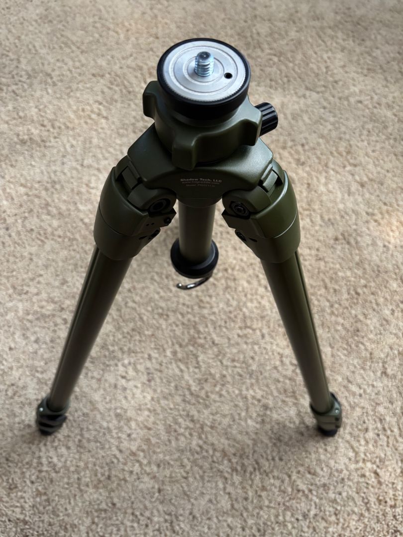 Hog Saddle/Shadow Tech PIG-0311-G Tripod w/ Sunwayfoto XB52 Ballhead 5