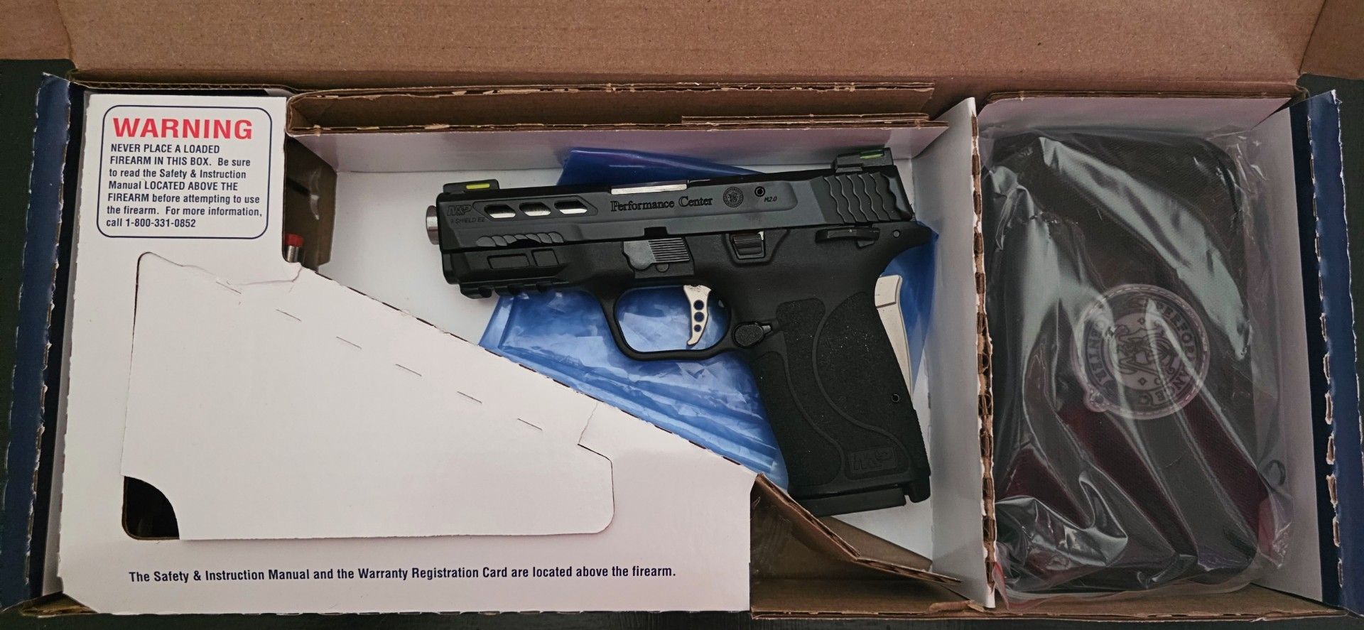 Smith & Wesson Performance Center M&P 9mm Shield EZ – Silver Ported Barrel 4