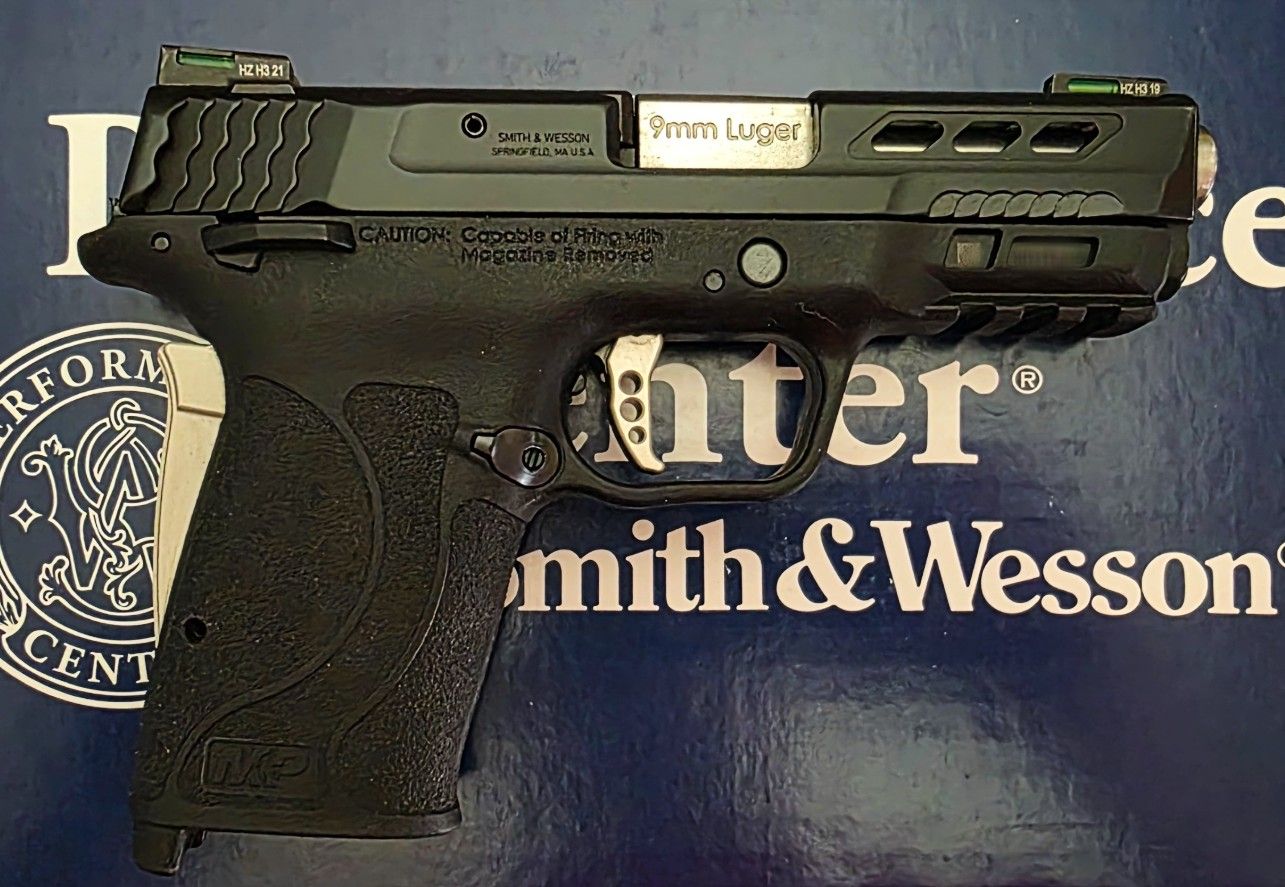 Smith & Wesson Performance Center M&P 9mm Shield EZ – Silver Ported Barrel 2