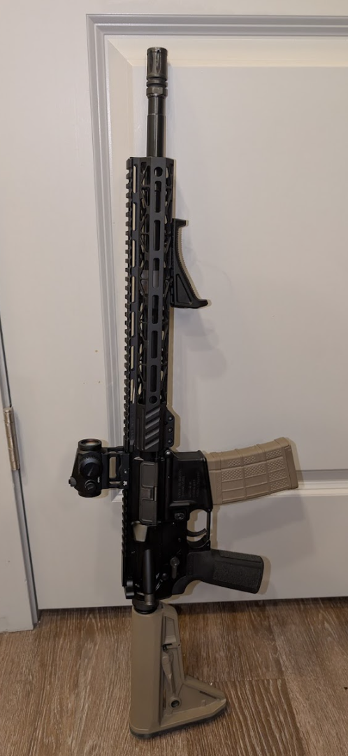 Radical AR-15 with Red Dot and Foregrip