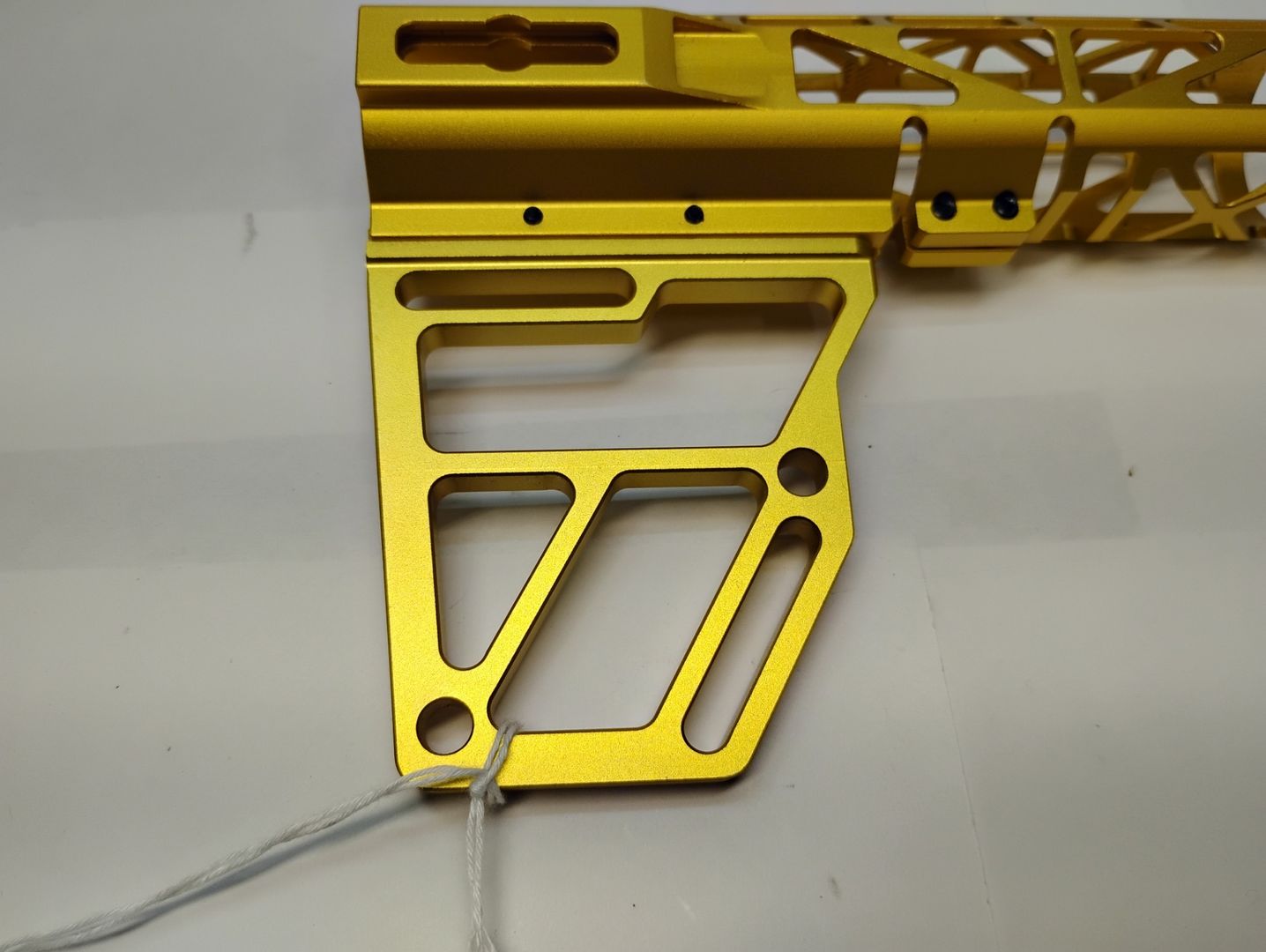 AR-15 Gold Anodized Pistol Brace 3