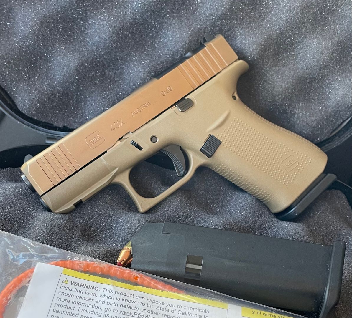 Glock 43X MOS FDE