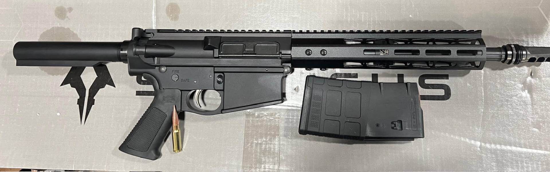 8.6 Blackout AR-10 Pistol 12"