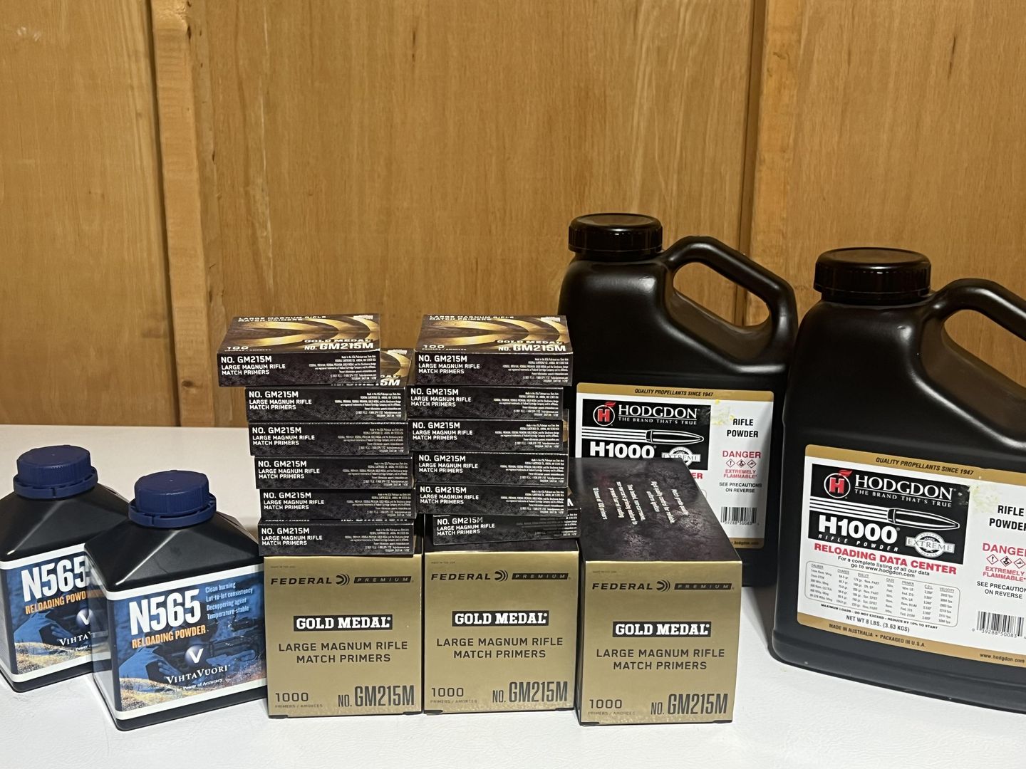 Hodgdon H1000, Federal Primers, VihtaVouri N565
