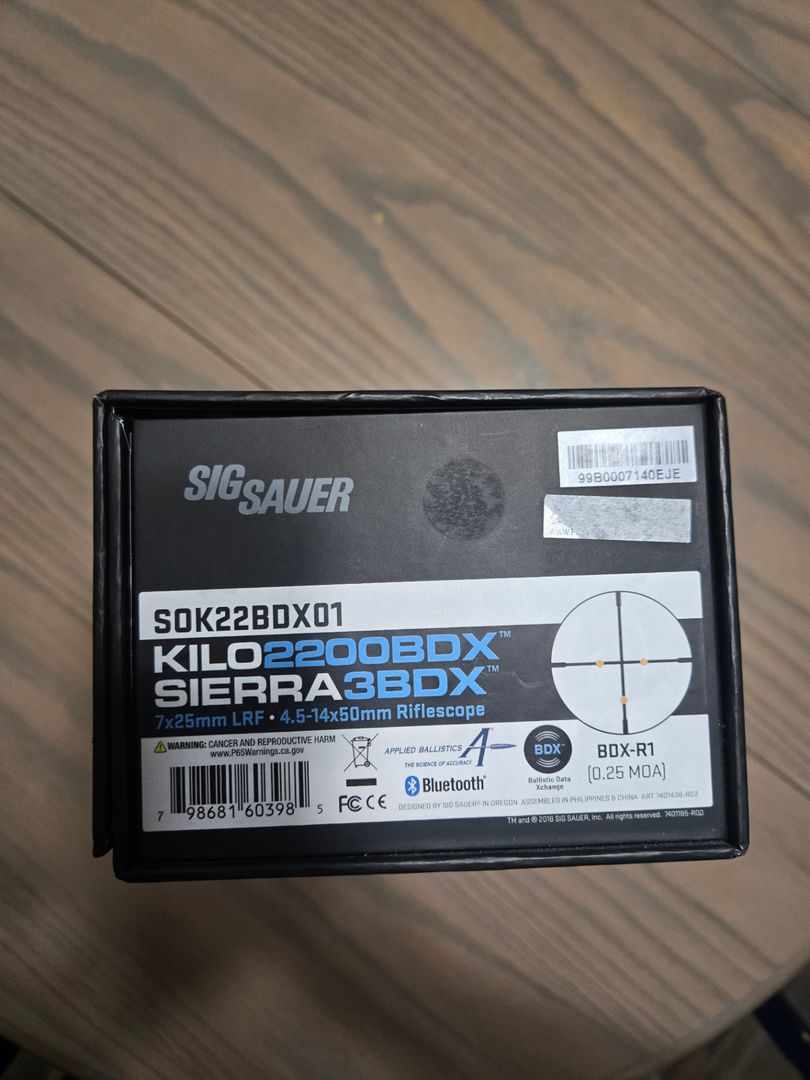 Sig Sauer Kilo 2200BDX Sierra 3BDX