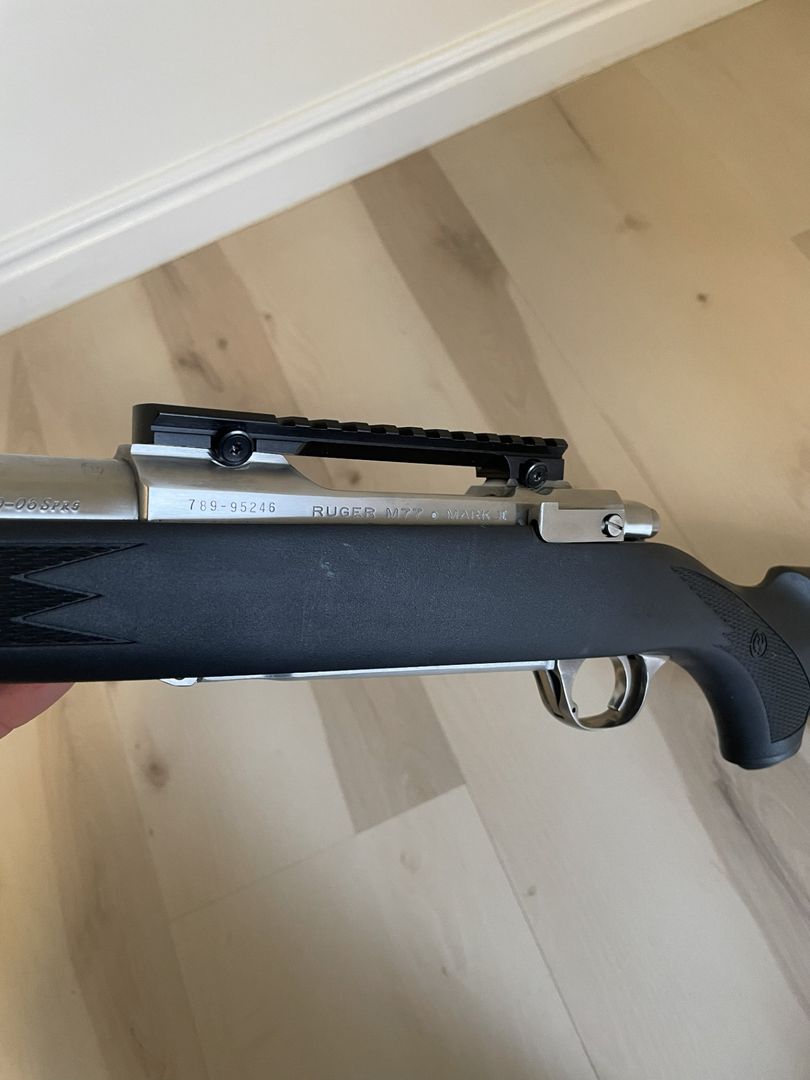 Ruger M77 Mark II 30-06 Springfield Stainless/Synthetic All-Weather W/ Weigand 20 MOA Picatinny Rail 3