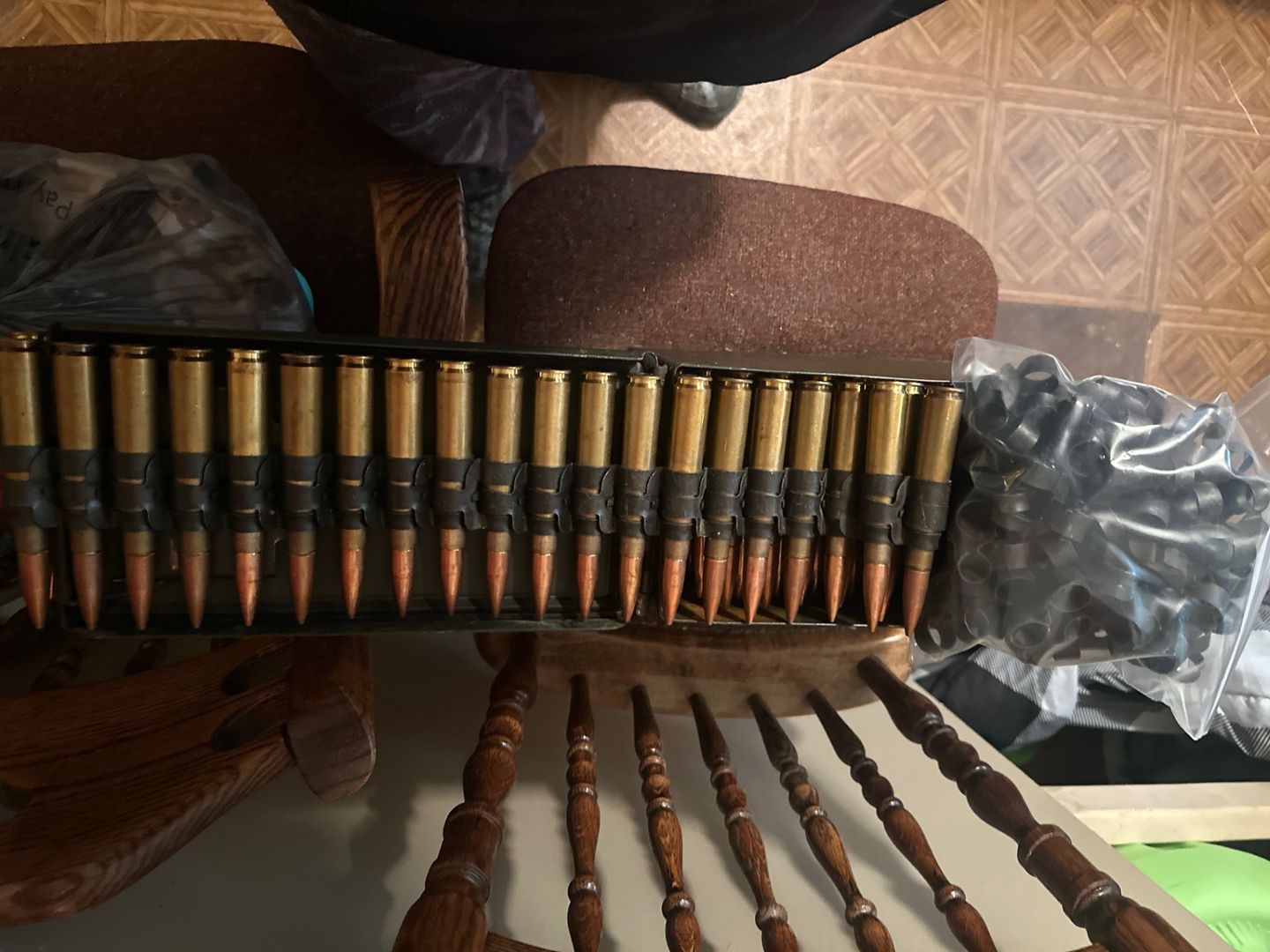 153 Linked 50 BMG ammo