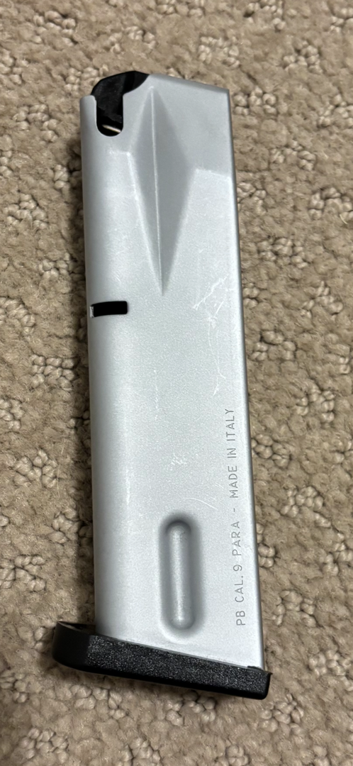 Beretta 92FS 9mm 15rd. stainless steel magazines