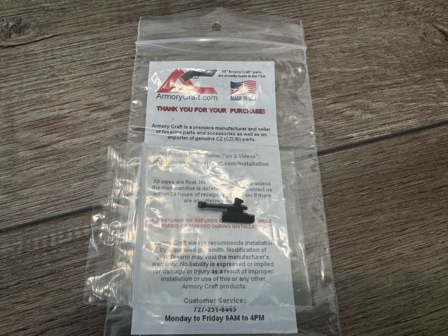 AC P365 extended slide release