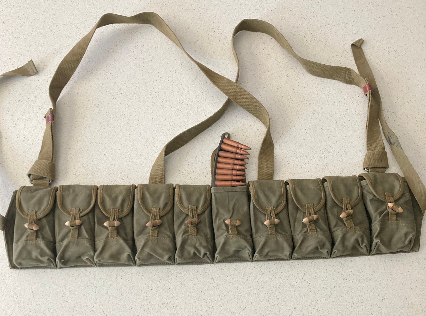 Chinese SKS Chest Rig w/200rds on Stripper Clips