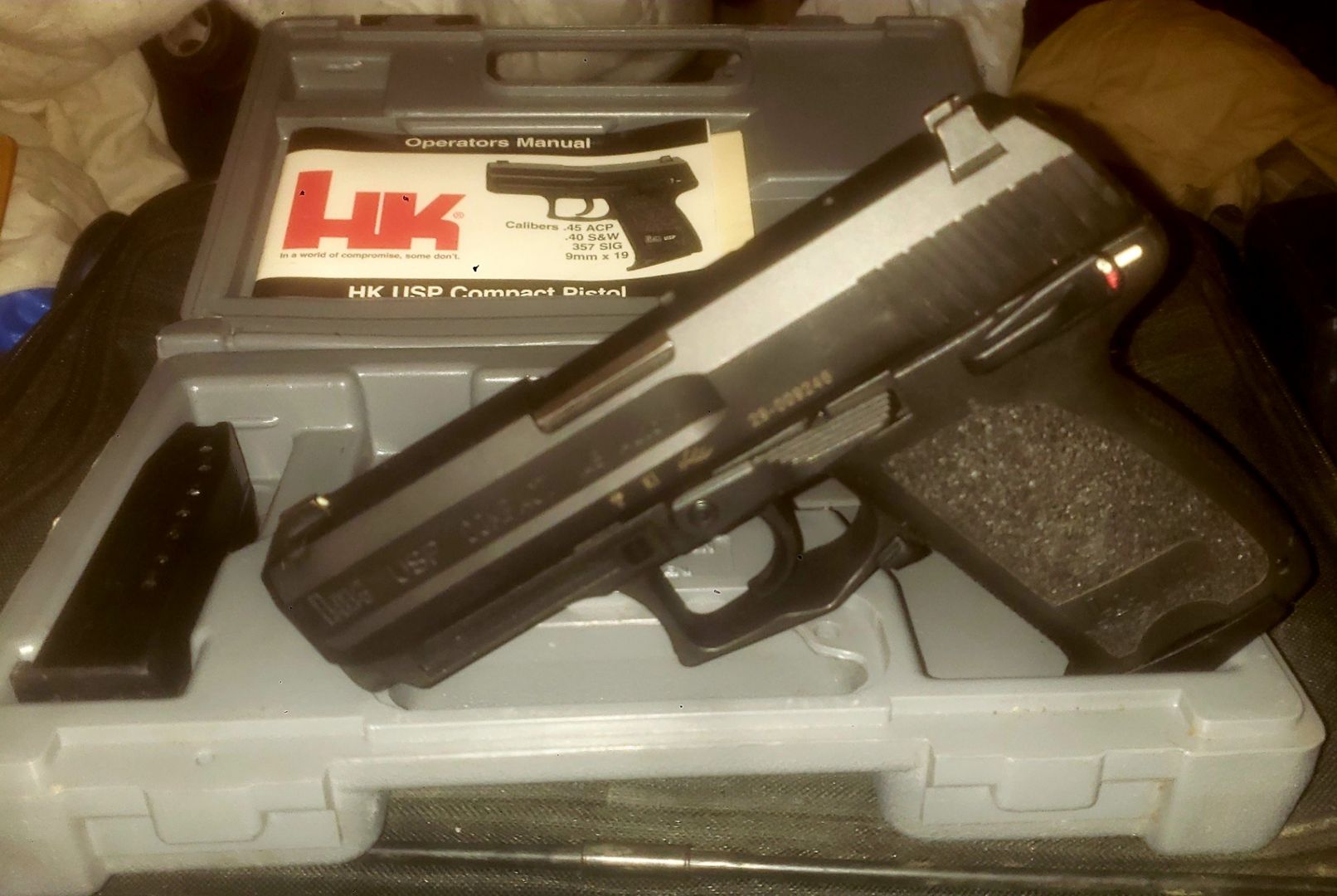 45 cal. HK USP Compact 8000 series '97 NEVER USED 2