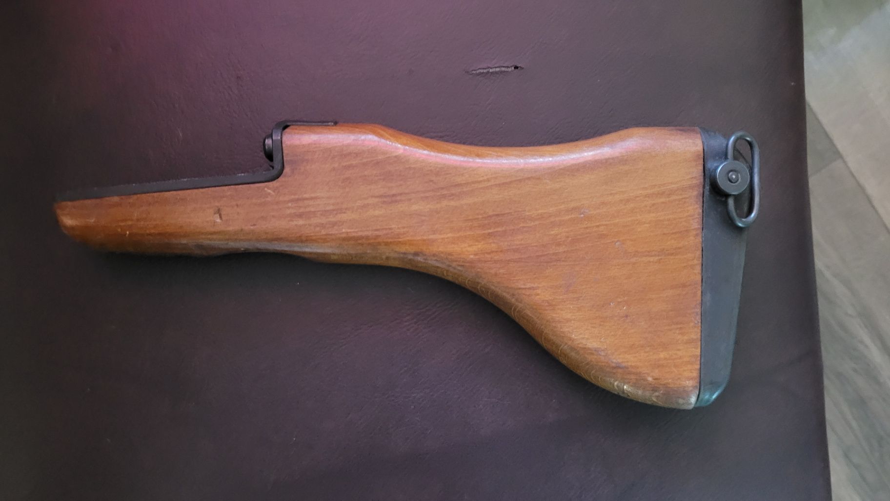 QD Wooden Uzi Buttstock w/ Sling Swivel