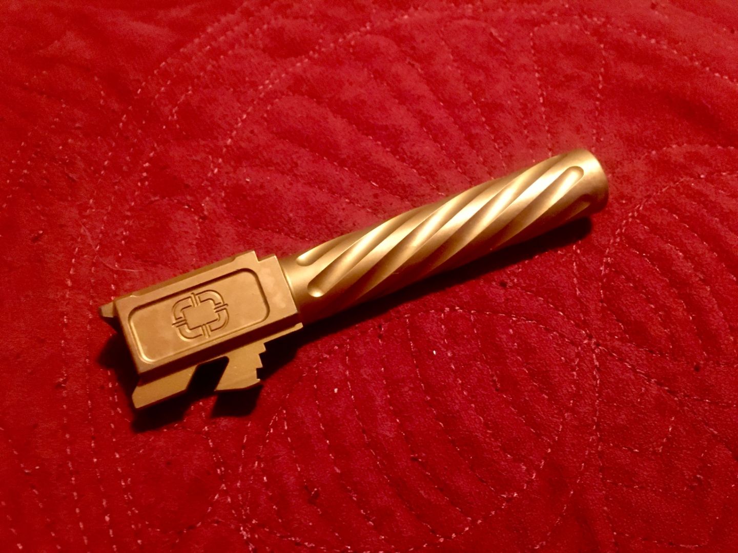 Shadow Systems MR920 Elite Gold TiN Spiral Glock 19 Barrel 