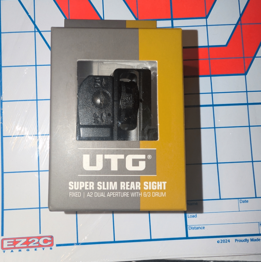 UTG SUPER SLIM FIXED REAR IRON SIGHT 