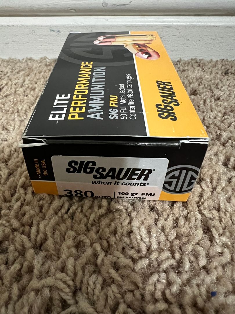 .380 ACP AMMO 95 Grain FMJ 2