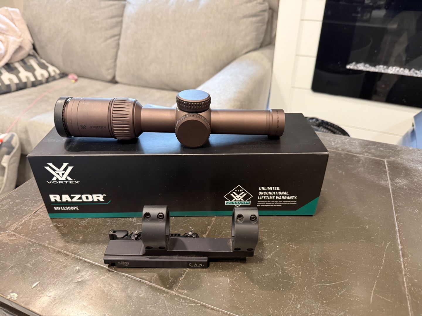 Vortex Razor Gen II-E 1-6 MRAD LPVO Optic with/without LaRue C.A.N. SPR Mount