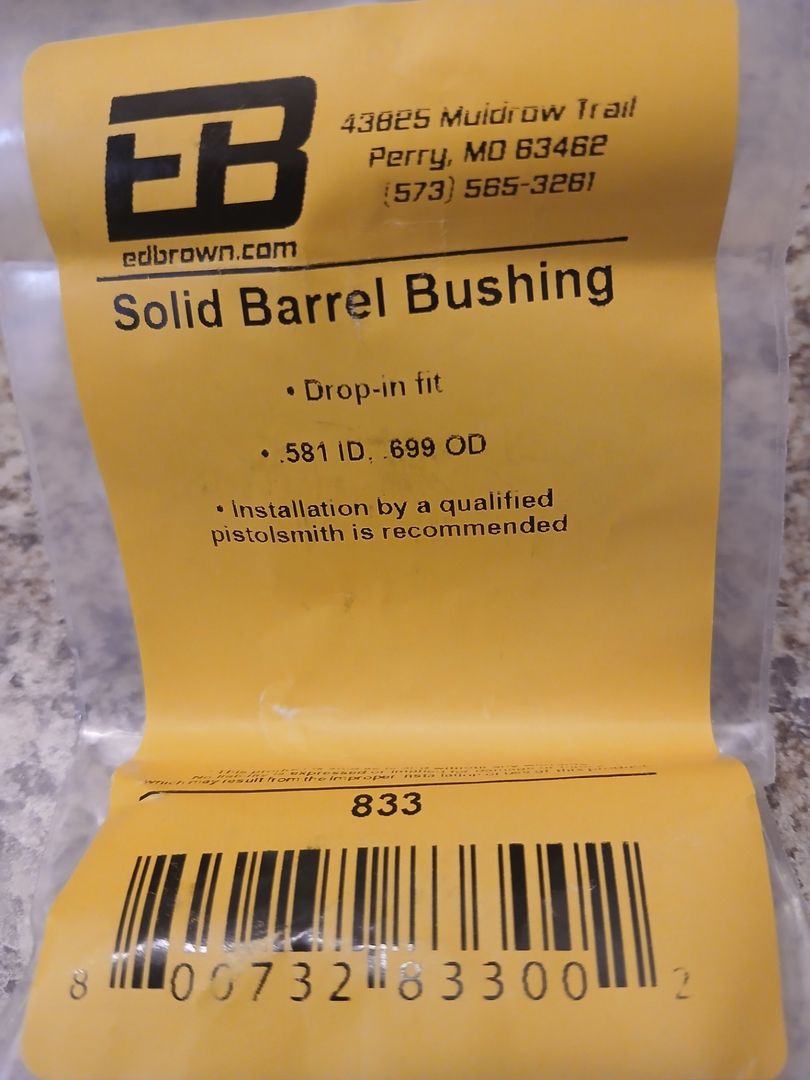 Colt 1911 Combat elite 45 barrel  4