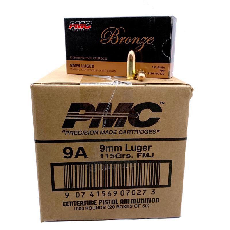 1000 Rounds PMC 9mm FMJ Bulk Ammo